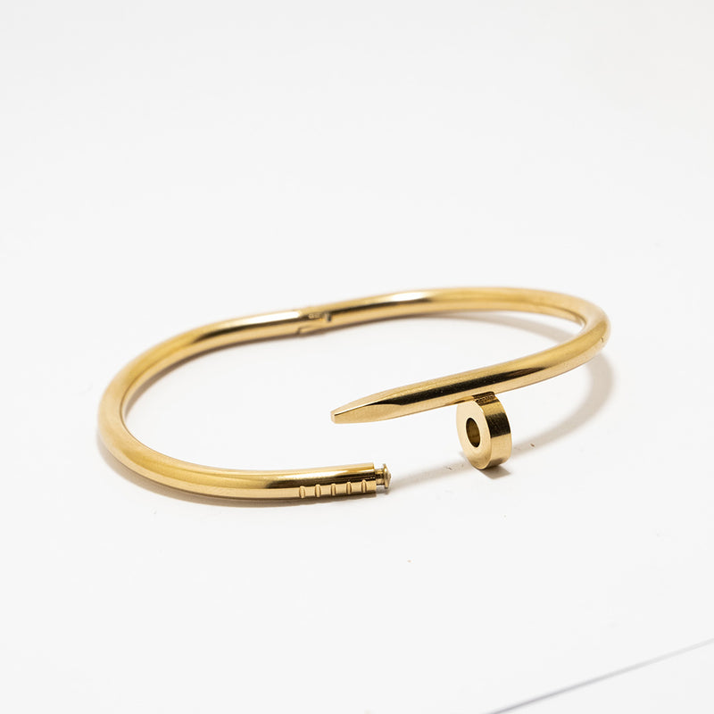 Gold Nail Bracelet