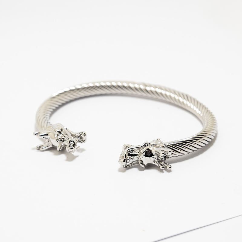 Twin Dragons Bangle