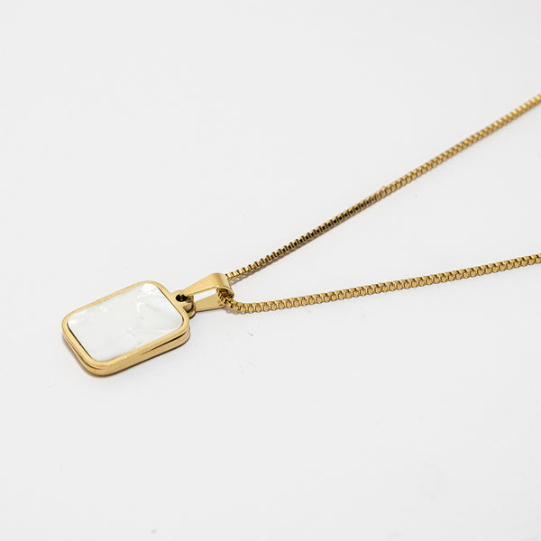 Mother of pearl Golden Pendant